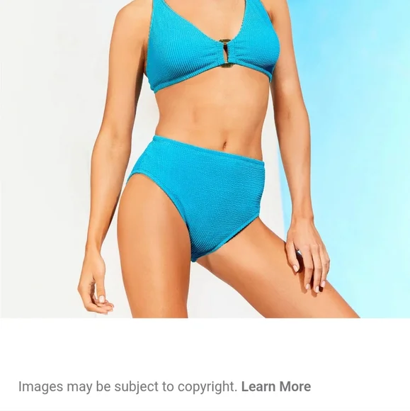 Bleu by Rod Beattie Women's Blue High Waisted Bikini Bottoms Sizes 12, 14 - Picture 4 of 12